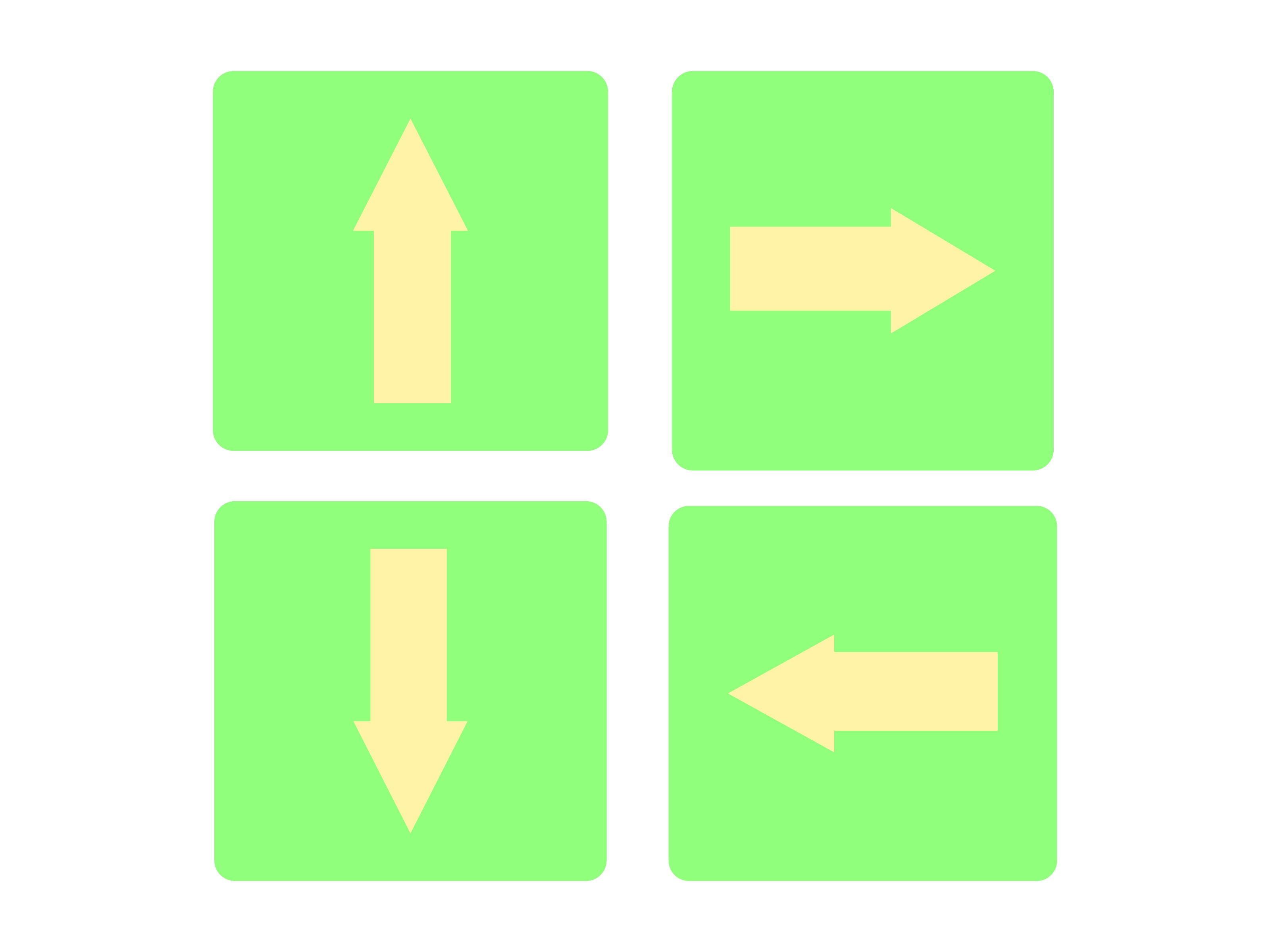 green arrow button